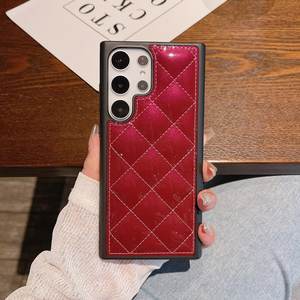 Funda de teléfono de lujo de cuero brillante de PU a la moda para Samsung Galaxy s24plus S22 s23Ultra funda de teléfono s21plus DISEÑADORES fundas CC - Product Image 5