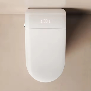 WC intelligent moderne 2026 avec ouverture/fermeture automatique, capteur <span class=keywords><strong>de</strong></span> pied, affichage numérique, siège chauffant et bidet à siphon - Product Image 5