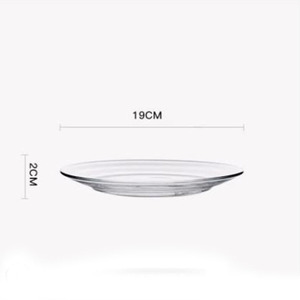 SOLHUI Klare Glaswaren kleine runde Form gehärtetes Glas Abendessen Serviert eller täglich verwendet Küchen geschirr zu Hause - Product Image 5