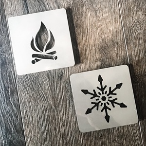 Coaster Logam <span class=keywords><strong>Stainless</strong></span> <span class=keywords><strong>Steel</strong></span> dengan Desain Ukiran Hewan Kustom, Dapat Digunakan Kembali, dan Dilapisi Cat Semprot, Grosir - Product Image 5
