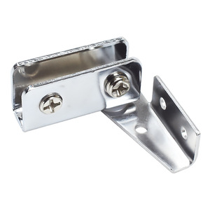 Glass Door Hinge 4 Mm Cold Rolled Steel Surface Mount Minimalist Cabinet <b>Display</b> <b>Case</b> Furniture Hinge Easy Installation - Product Image 3