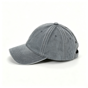 Gorra de béisbol deportiva de algodón lavado con orificio para cola de caballo y moño alto, ajustable, vintage, desgastada, unisex, al por mayor - Product Image 5