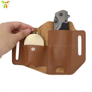 Étui multi-outils EDC pour ceinture, organiseur de ceinture avec boussole, organiseur de poche EDC en cuir PU - Product Image 2