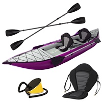 Kayak de pêche gonflable en PVC, modèle OEM d'usine, durable et sûr KAYAK-2302