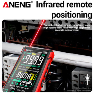 622b kỹ thuật số thông minh vạn năng Tester <span class=keywords><strong>Meter</strong></span> tự động phạm vi True RMS 10A DC/AC 9999 đếm điện dung Ohm MULTITESTER - Product Image 3