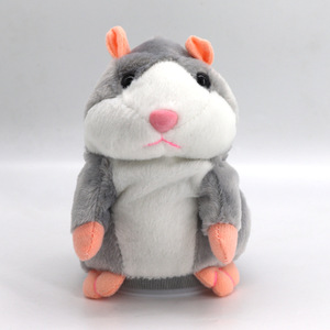 Jouet en peluche électrique interactif pour enfants : Hamster parlant, musicale, avec fonction d'enregistrement et de répétition de phrases, qui secoue la tête, et petite souris. - Product Image 4