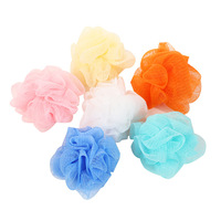 Éponge de bain exfoliante en viscose en forme de fleur pour le corps et le dos