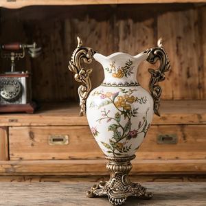 Vase en céramique de style européen créatif pour la maison, vase en céramique de style américain rétro pour la décoration douce de la maison - Product Image 6