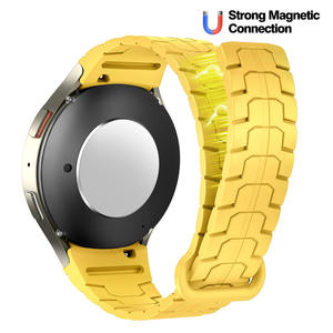 Bracelet de montre en silicone souple en gros pour Samsung Galaxy 4/5/6/7, bracelet magnétique à dégagement rapide - Product Image 5