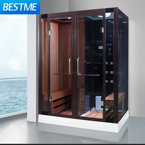 Luxury steam shower room with sauna combination steam sauna room