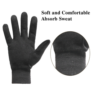 PRI Amostra Grátis Preto Suor Suave e Confortável Algodão Forro DDP/<span class=keywords><strong>FOB</strong></span> Logística para Yard Work Jardinagem Luvas - Product Image 2
