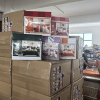 Fabrik-Sonderpreis 8-teiliges Mikrofaser-Bettwäsche-Set Bettlaken-Set Passend zu Vorhängen