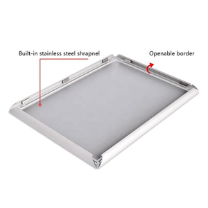 Cadre à clipser de 25 mm de profil, panneau arrière en PE de haute qualité, cadre en aluminium anti-déformation pour affichage publicitaire de marque dans les hôtels et centres commerciaux - Product Image 6