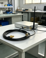 Câble coaxial en cuivre LMR100 Aurora Yu SMA mâle vers SMA femelle 1M, câble de raccordement RF pour routeur, antenne, système de communication