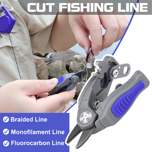 Fly Tying <b>Fishing</b> Pliers Professional Braid Stainless Steel Fish Cutting Line <b>Fishing</b> Scissors with Retractable Lanyard Set - Product Image 3
