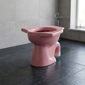Luxury Magenta Vitrosa Anglo Indian Ceramic EWC S/P <b>Trap</b> Commode Floor Mounted Bathroom Toilet Pan Toilet Chair - Product Image 2
