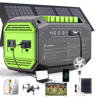 Générateur solaire à onde sinusoïdale pure, stockage d'énergie, alimentation portable, pour camping en plein air