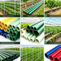 Agrarische glasvezel steunpaal, hoge sterkte, corrosiebestendig, aanpasbare vormen voor passievruchtplantages