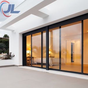 Portes en alliage d'aluminium de conception moderne, <span class=keywords><strong>porte</strong></span> coulissante pliante en verre, ouverture extérieure et <span class=keywords><strong>intérieure</strong></span>, <span class=keywords><strong>porte</strong></span> pliante - Product Image 5