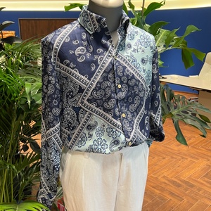 <span class=keywords><strong>Chemise</strong></span> décontractée pour hommes africains, respirante, col boutonné, imprimé, manches longues, en lin, style ethnique, grande taille, logo personnalisé - Product Image 2