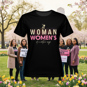 T-shirt da donna Woman Of A Certain Rage con stampa leopardata, 100% cotone, girocollo, casual, primavera estate - Product Image 2