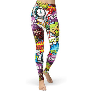 Leggings con estampado Digital personalizado GC para mujer, mallas de dibujos animados, cintura alta, elástico, levantamiento de cadera, Fitness, pantalones deportivos ajustados YG136 - Product Image 1