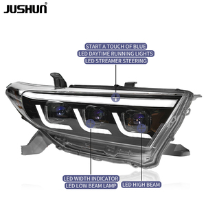 JUSHUN LED <span class=keywords><strong>lampe</strong></span> frontale et feux de jour <span class=keywords><strong>pour</strong></span> Toyota <span class=keywords><strong>pour</strong></span> Highlander 2012-2014 pièces automobiles avec température de couleur 6000k - Product Image 4