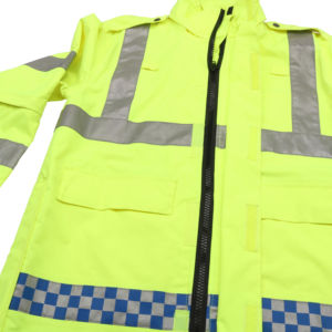 Offre Spéciale visibilité personnalisée jaune vif réfléchissant les travailleurs de la route veste de sécurité à manches longues - Product Image 6