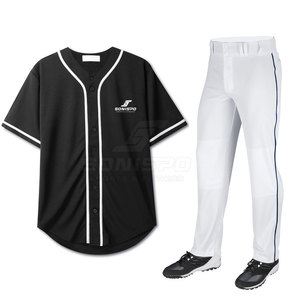 Vente en gros d'uniformes de baseball pour jeunes à la mode vêtements de sport à manches courtes personnalisés ensembles de techniques imprimées élégantes respirantes grande taille - Product Image 1