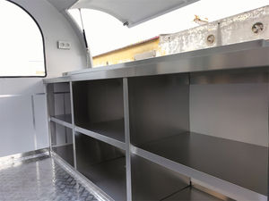 Chariot à hot-dogs blanc de 8ft x 6.6ft avec base d'évier de lavage des mains ensemble chariots à café de <span class=keywords><strong>table</strong></span> en acier inoxydable à vendre - Product Image 4