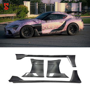 Style AD pour Toyota Supra GR MK5 A90 A91, mise à niveau en fibre de carbone, garde-boue avec jupe latérale en fibre de carbone, pare-chocs de voiture - Product Image 1