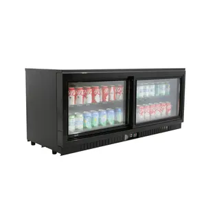 ที่มีคุณภาพสูงซูเปอร์มาร์เก็ตสีดำเครื่องดื่มตู้เย็นโยเกิร์ตชั้นได้รับการรักษาแสดงเย็น