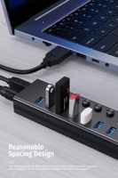 2025 Venta caliente USB 3,2 USB Hub, el más nuevo USB 3,0 7 puertos HUB Adaptador convertidor de datos para computadora portátil PC de escritorio
