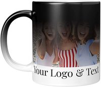 MIDA Special Mug Magique à Changement de Couleur 11oz, Mug de Sublimation Peignable à Chaleur, Mug à Café Vierge