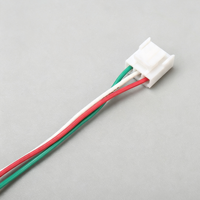 Kabel Konektor Plastik Putih 3Pin Male to Female dengan Kabel Warna Merah Hijau Putih untuk Sambungan Peralatan Elektronik