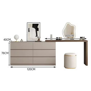 Table à langer télescopique moderne et tendance avec armoire de rangement en PVC imperméable assortie au salon et à divers styles de maison - Product Image 5