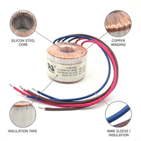 Transformateur audio toroïdal personnalisé T60-45 en fil de cuivre pur, 240V vers 30V AC, transformateur d'isolation de puissance à faible bruit pour amplificateur
