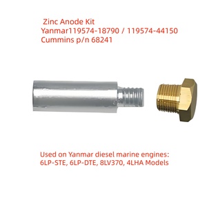 Yanmar kalem 6LP 6LY 4LHA Inboard için Yanmar P/n 119574-18790 için çinko anot değiştirme P/n 68241(16mm X 51mm) - Product Image 2