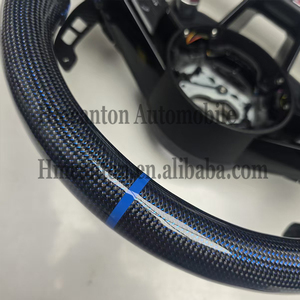 Nouveau produit phare : Volant en cuir perforé en fibre de carbone pour modèles Audi A3, A4, A4L, A5, A7L, A8, Q5, Q7, B9, A6, R8 - Product Image 4