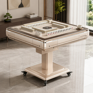Mesa de Comedor Automática con Ruedas Giratorias, Silenciosa, para el Hogar, Sala de <span class=keywords><strong>Ajedrez</strong></span> y Cartas, Máquina de Mahjong de Cuatro Plazas de Doble Uso - Product Image 3