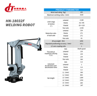 Robot de distribution de colle 4 axes HN-18032F avec ventouses pour manutention, palettisation, chargement, déchargement, soudage, logistique et contrôle PLC