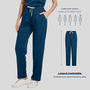 Women's Stretch Quick Drying <b>Scrub</b> <b>Set</b> Moisture Wicking Hospital Uniforms Split <b>Set</b> For Nurses And Medical Staff - Product Image 3