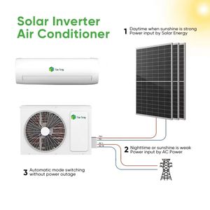 Aire acondicionado solar 12000BTU 1.5HP Aire acondicionado solar híbrido AC/DC con Wifi adecuado para oficina y hogar - Product Image 2