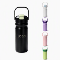 Bouteille d'eau à brume CHUFENG en acier inoxydable 316, double paroi, isolée sous vide, avec fonction de pulvérisation pour le sport, la gym et les voyages en extérieur
