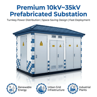 Substation compacte de haute qualité pour ferme éolienne Ourjust, 33 kV, 2500 kVA, substation préfabriquée montée sur skid et au sol