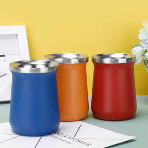 New Design Stainless Steel Double Wall Vacuum Insulated Powder Coating Thermal <b>Coffee</b> Tea Wine Tumbler - Product Image 5