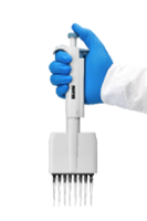 Pipette numérique à volume réglable, pistolet à huit canaux en plastique pour liquides, avec embouts manuels pour usage en laboratoire, fabriqué en Chine