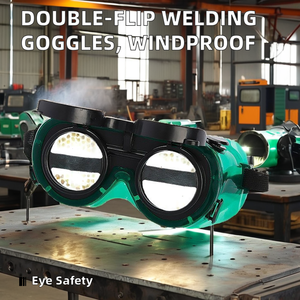 <span class=keywords><strong>Gafas</strong></span> <span class=keywords><strong>de</strong></span> soldadura <span class=keywords><strong>de</strong></span> doble tapa con lentes <span class=keywords><strong>de</strong></span> vidrio resistentes a impactos <span class=keywords><strong>Gafas</strong></span> protectoras <span class=keywords><strong>de</strong></span> <span class=keywords><strong>seguridad</strong></span> a prueba <span class=keywords><strong>de</strong></span> viento Protección ocular - Product Image 2