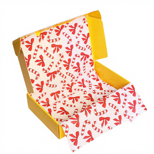 Papel de Regalo Navideño Personalizado de 17g, 100% Virgen, Biodegradable, Ecológico, Impresión Digital para Empaque de Gafas y Relojes - Product Image 4