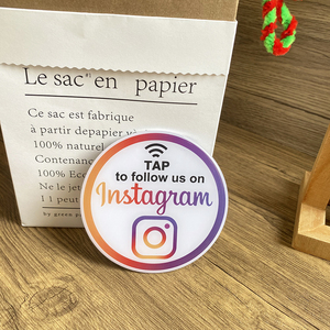 Carte NFC étanche de 10 cm, panneau NFC en époxy, autocollant NFC 13,56 MHz pour menu Instagram - Product Image 1